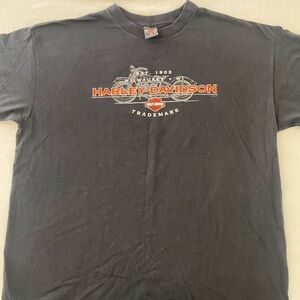 Harley-Davidson Black Graphic T-Shirt for Men